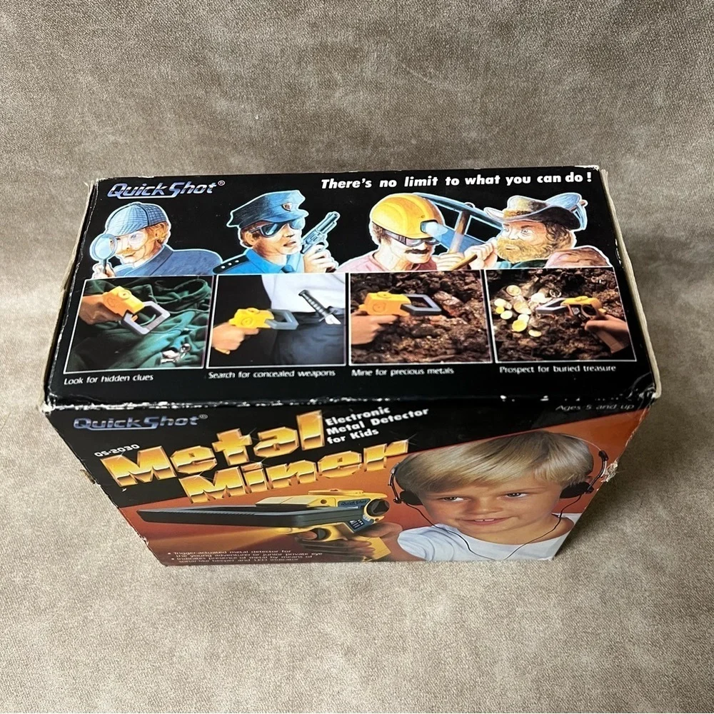 Quick Shot Metal Miner. Vintage. 1987 in Original box. Tested & Working see pics